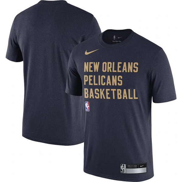 Men's New Orleans Pelicans Navy 2023/24 Sideline Legend Performance Practice T-Shirt